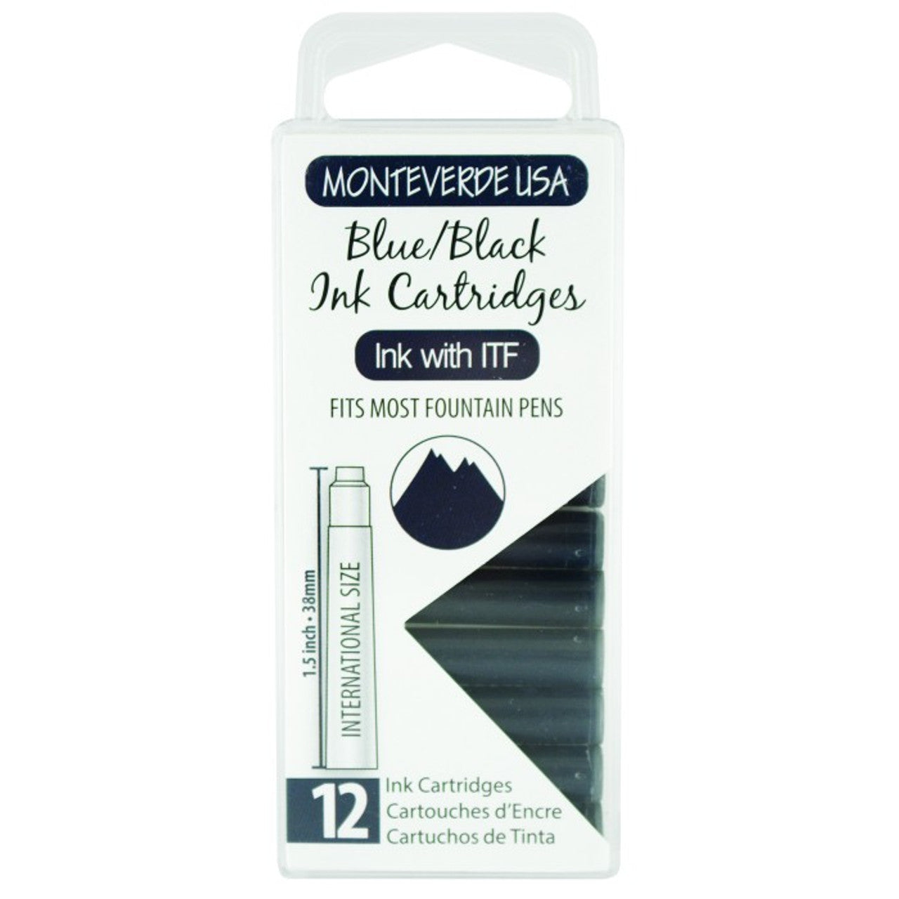 Monteverde Standard Cartridges - Pack of 12 - Blesket Canada