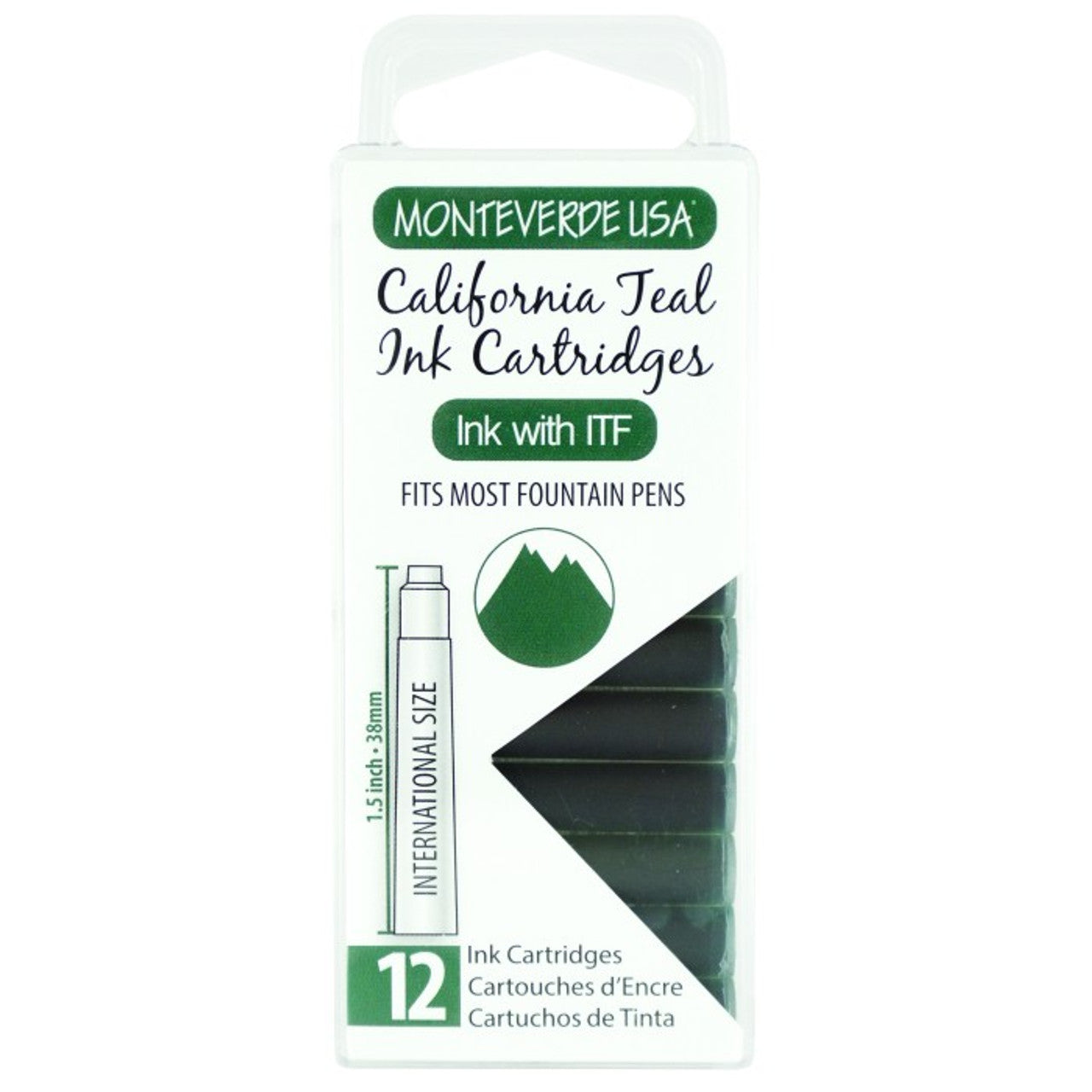 Monteverde Standard Cartridges - Pack of 12 - Blesket Canada