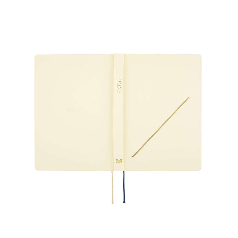 Hobonichi Techo 2025 HON Planner A5 (Daily) - Slash (Ivory) - Blesket Canada