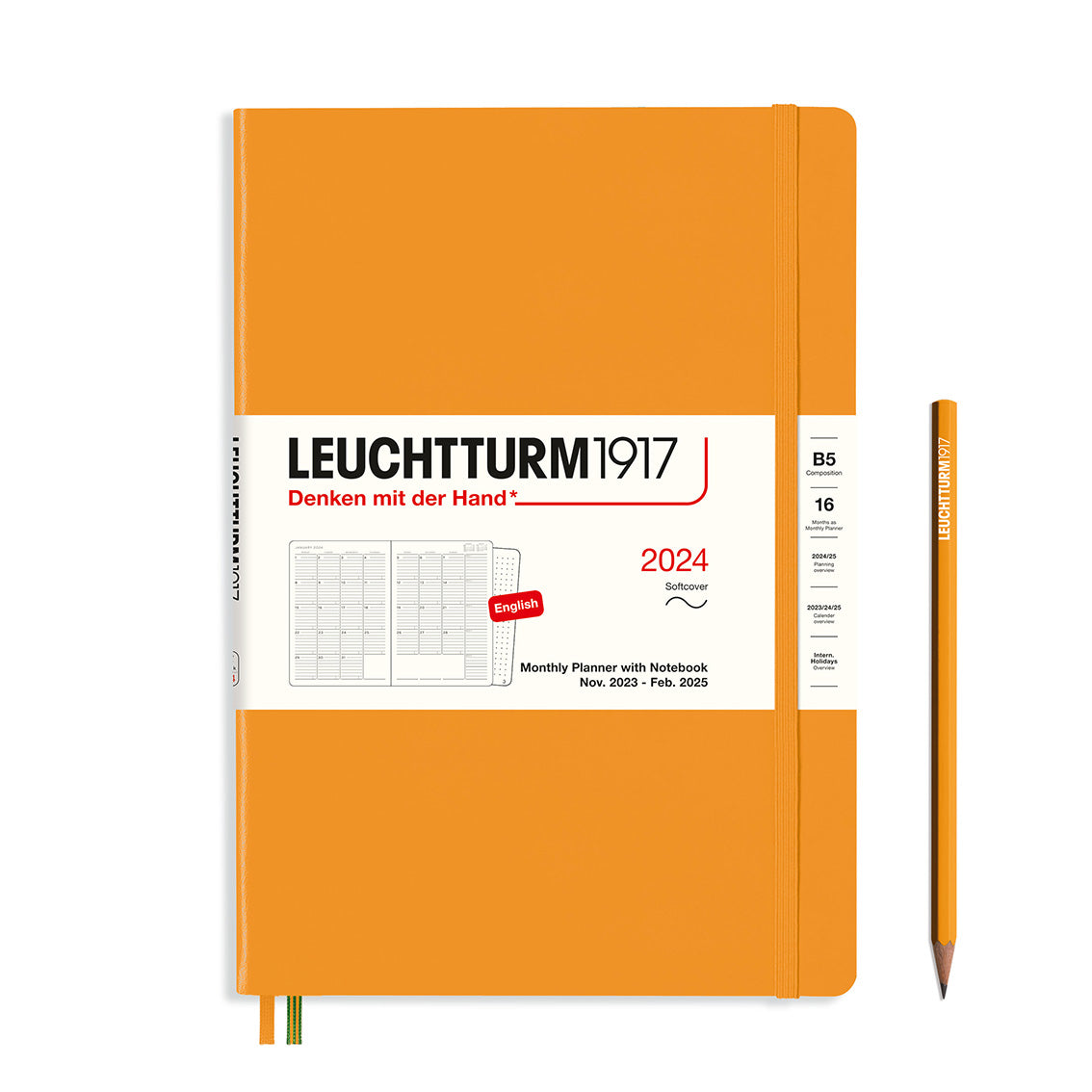 Leuchtturm1917 Monthly Planner Notebook - 2024 - Dot Grid