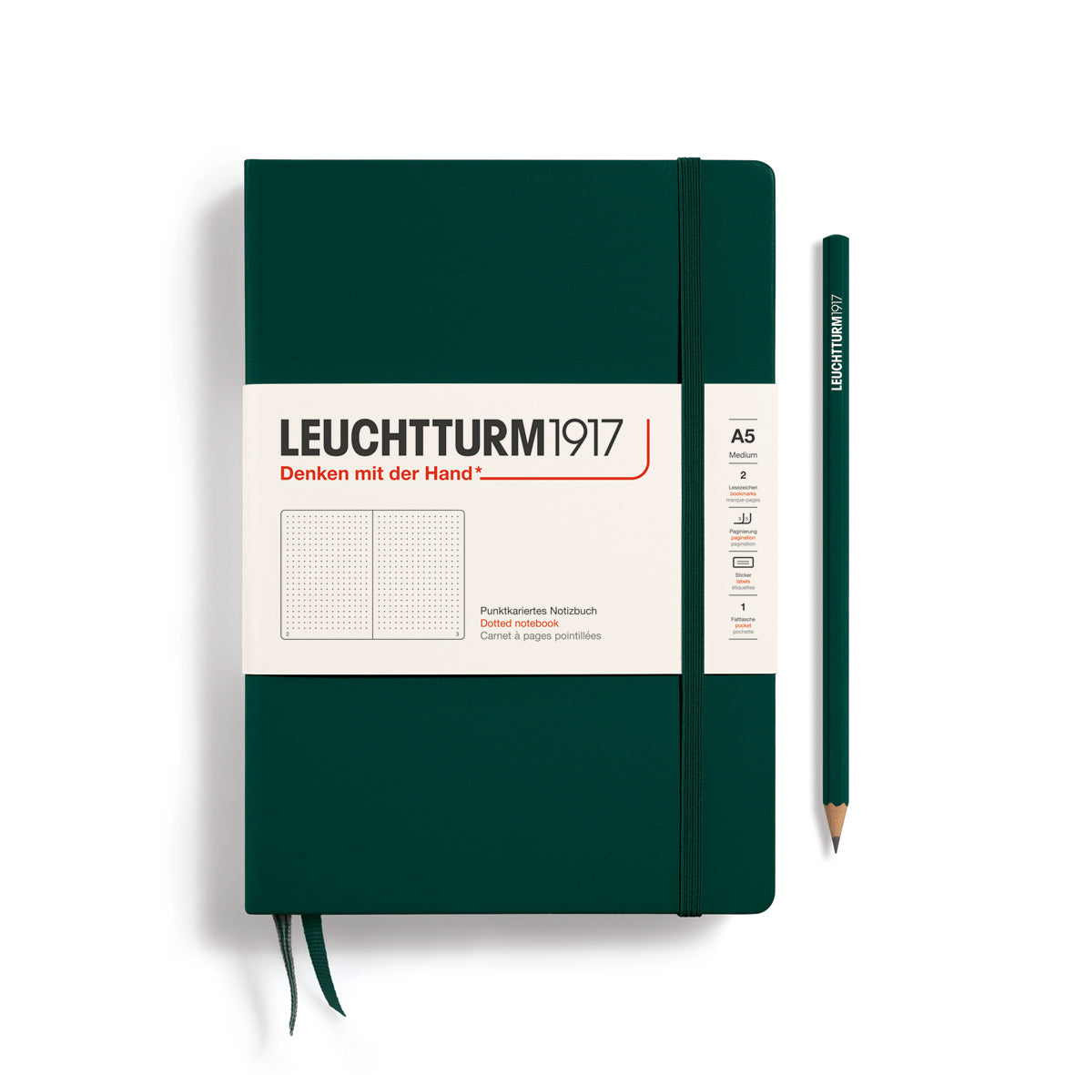 Leuchtturm1917 medium (A5) Hardcover Notebook Dotted - Blesket Canada