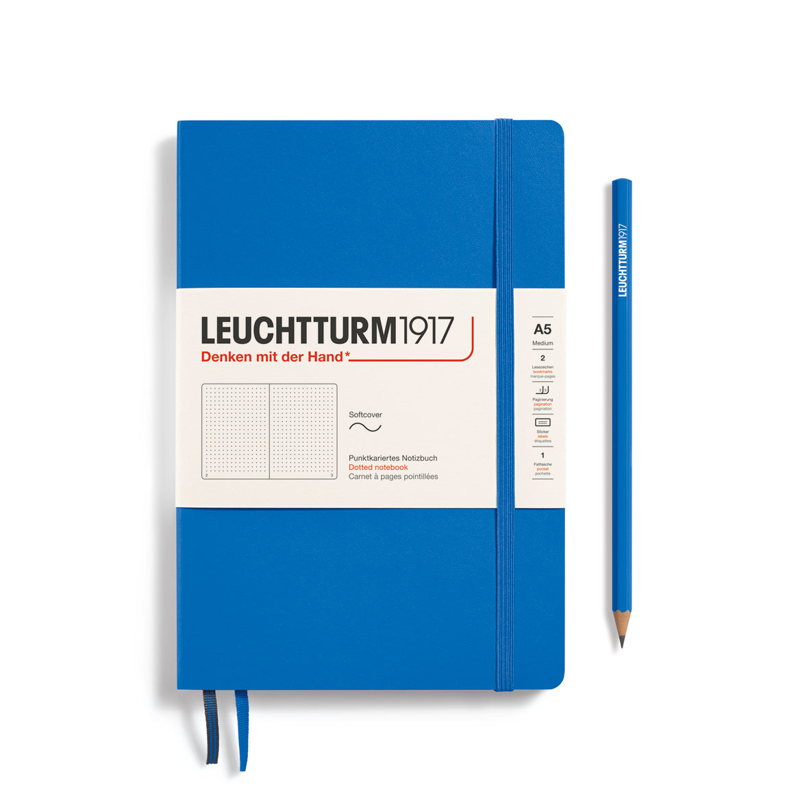 Leuchtturm1917 Softcover Medium Notebook A5 Dotted - Sky - Blesket Canada