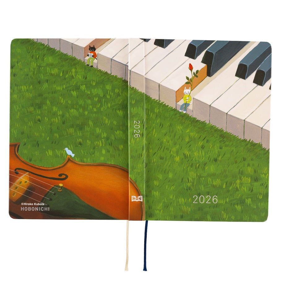 Hobonichi Techo 2026 HON A6 Hiroko Kubota: Waiting on the Chord - Hardcover English January Start - Blesket Canada