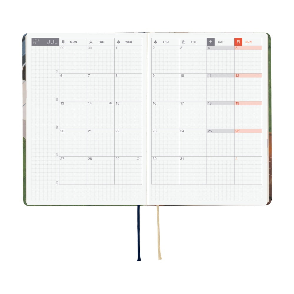 Hobonichi Techo 2026 HON A6 Hiroko Kubota: Waiting on the Chord - Hardcover English January Start - Blesket Canada