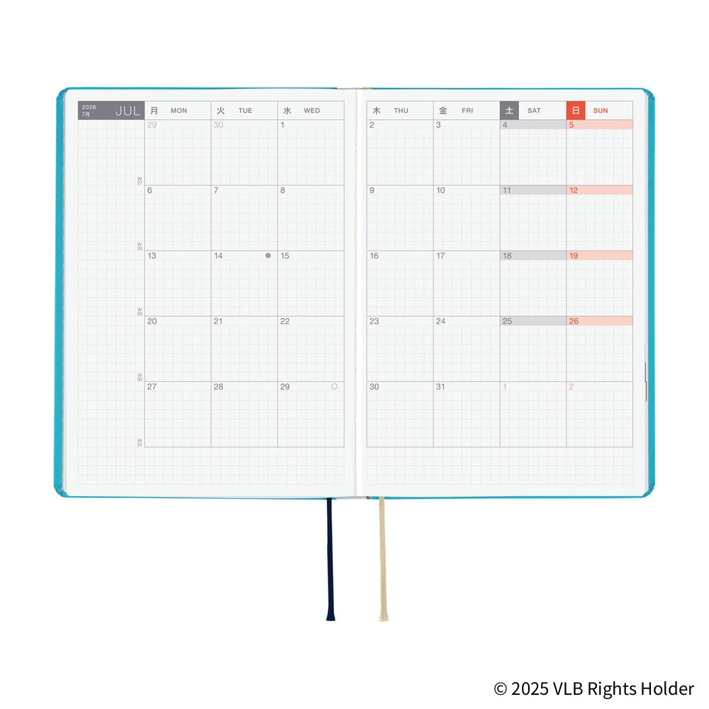 Hobonichi 2026 Virginia Lee Burton The Little House Journal A6 HON - English January Start - Blesket Canada