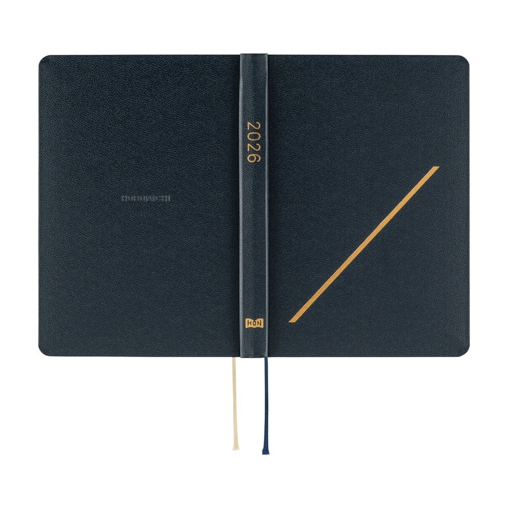 Hobonichi 2026 Slash Navy Journal A6 HON - English January Start - Blesket Canada