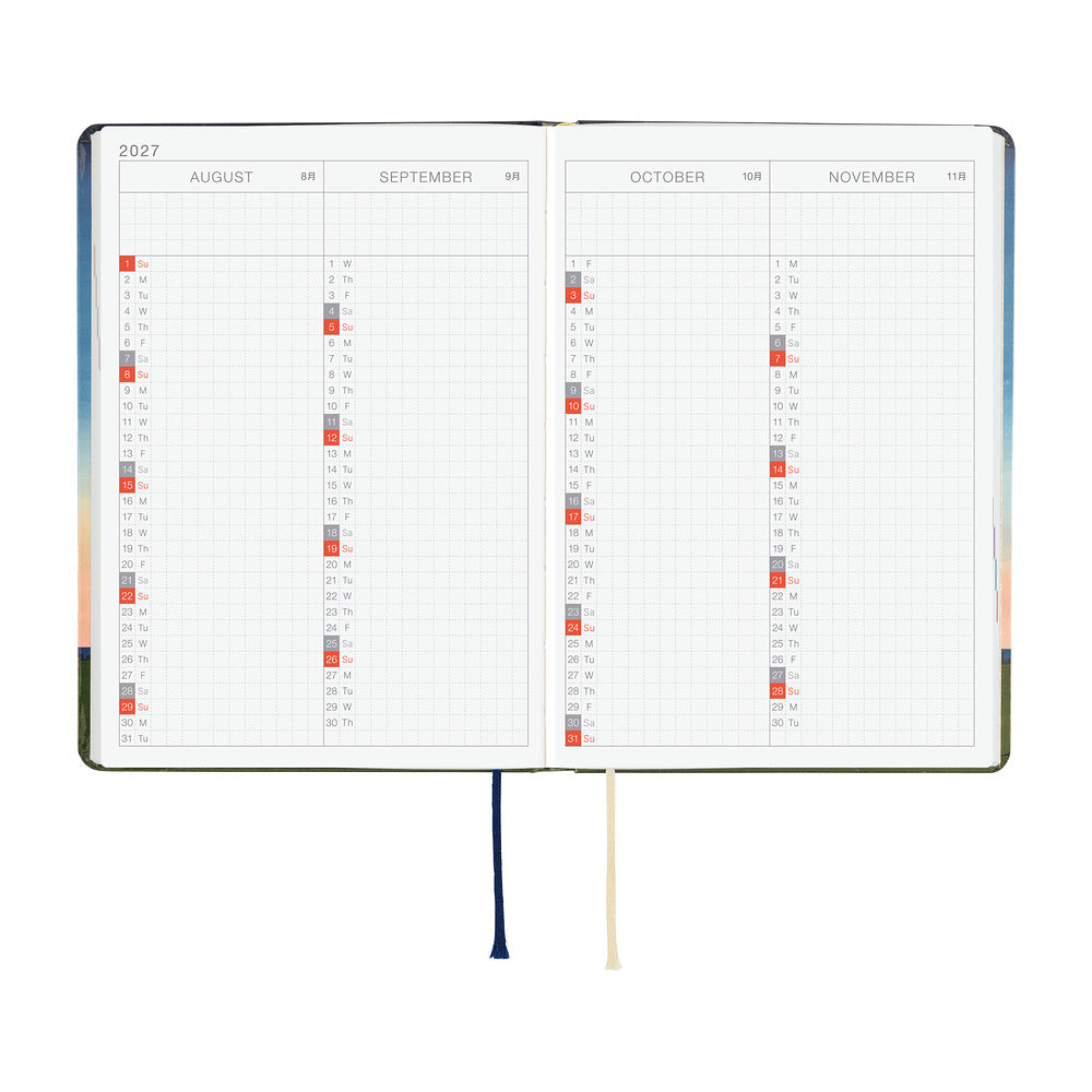 Hobonichi Techo 2027 HON Hiroko Kubota: String Telephone Until the Moon is Full [ENG/A6 HON/Jan Start] - Blesket Canada