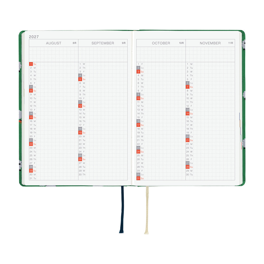 Hobonichi Techo 2027 HON Bow & Tie: Sheep Sheep Sheep [ENG/A6 HON/Jan Start] - Blesket Canada