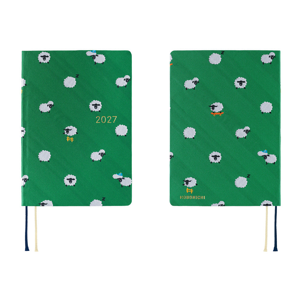 Hobonichi Techo 2027 HON Bow & Tie: Sheep Sheep Sheep [ENG/A6 HON/Jan Start] - Blesket Canada