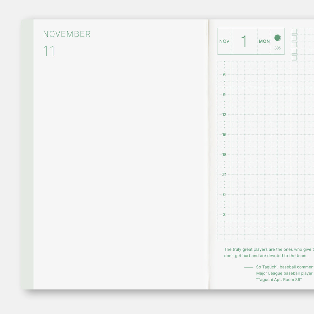Hobonichi Techo 2027 Original Book [ENG/A6/Daily/Jan Start/Mon Start] Planner Refill - Blesket Canada