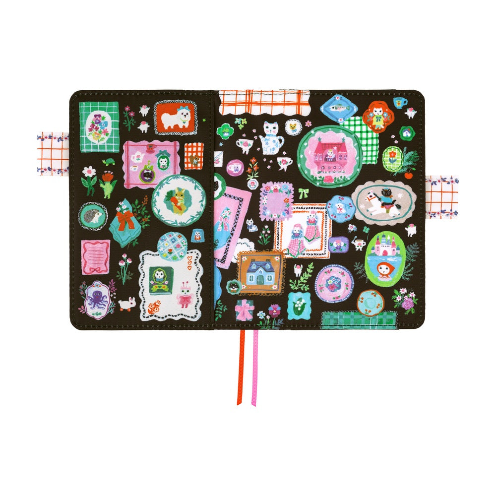 Hobonichi 2026 Yumi Kitagishi White Cat's Table Decorations Book Cover A6 - Blesket Canada