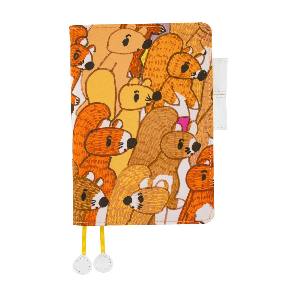 Hobonichi 2026 100%ORANGE Squirrel Squadron Book Cover A6 - Blesket Canada