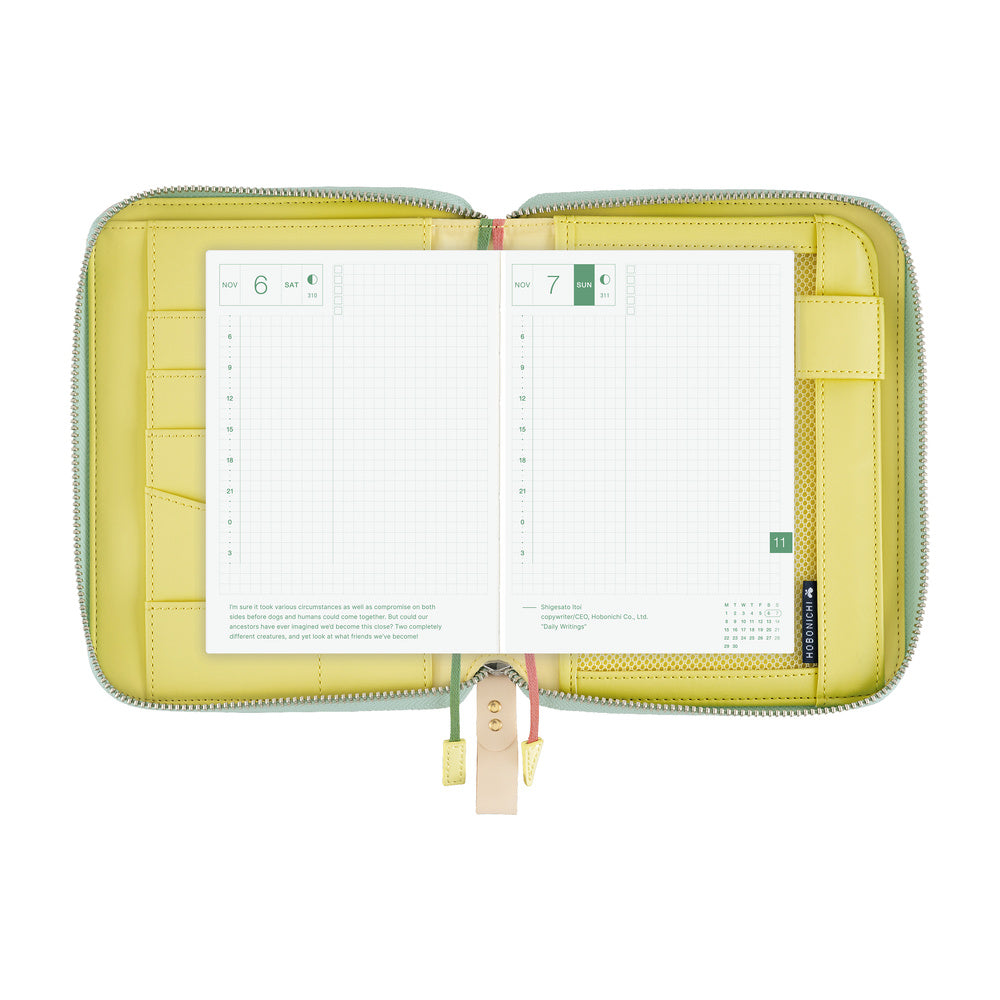 Hobonichi Techo 2027 Minä Perhonen: Glass Flower (Pink Mix) A6 Cover - Blesket Canada