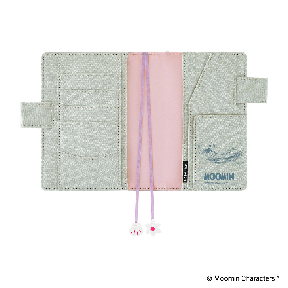 Hobonichi Techo 2027 Moomin: My Yard A6 Cover - Pale Mint - Blesket Canada