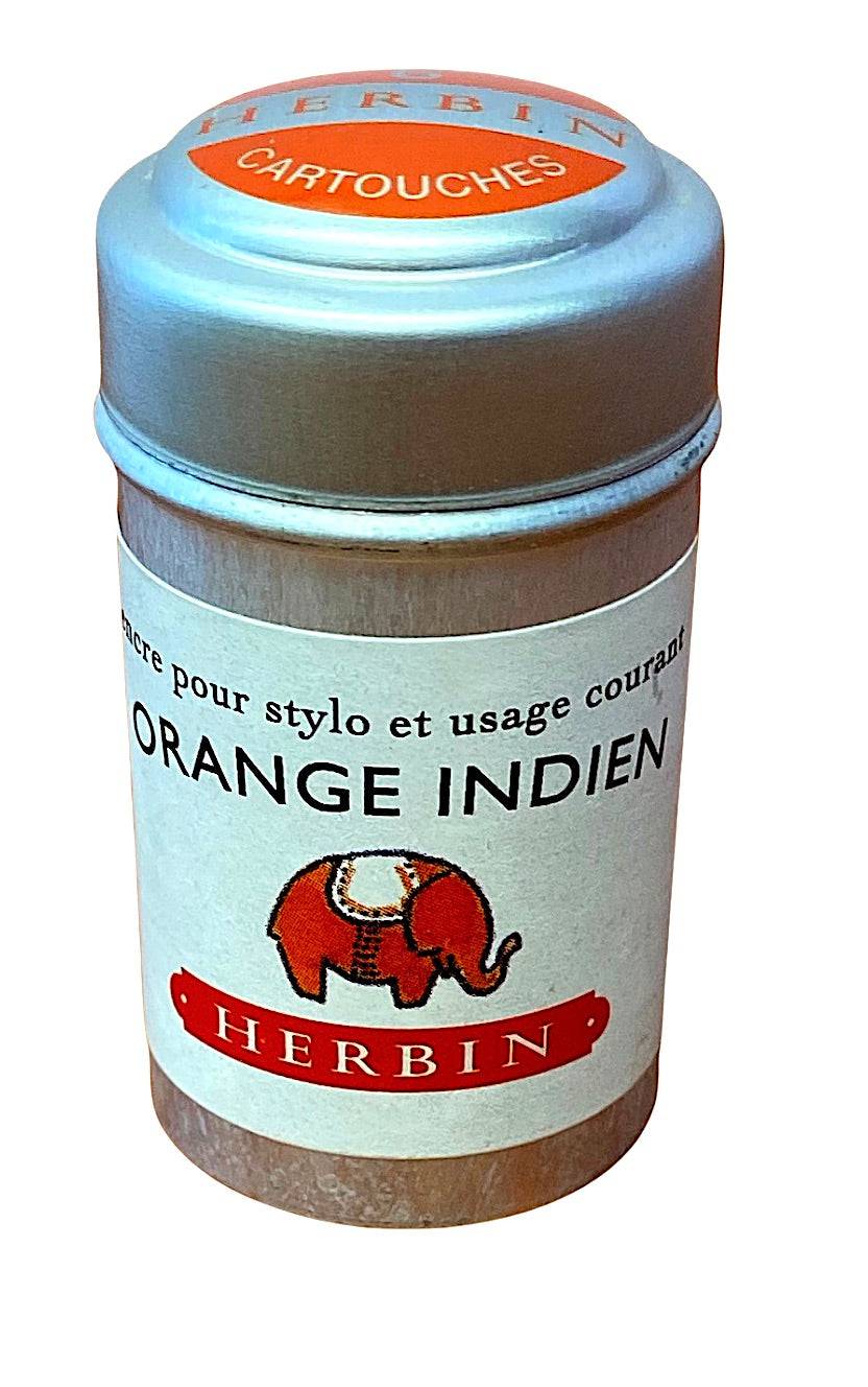 J. Herbin Six Ink Cartridges in a cylindrical Tin - Blesket Canada