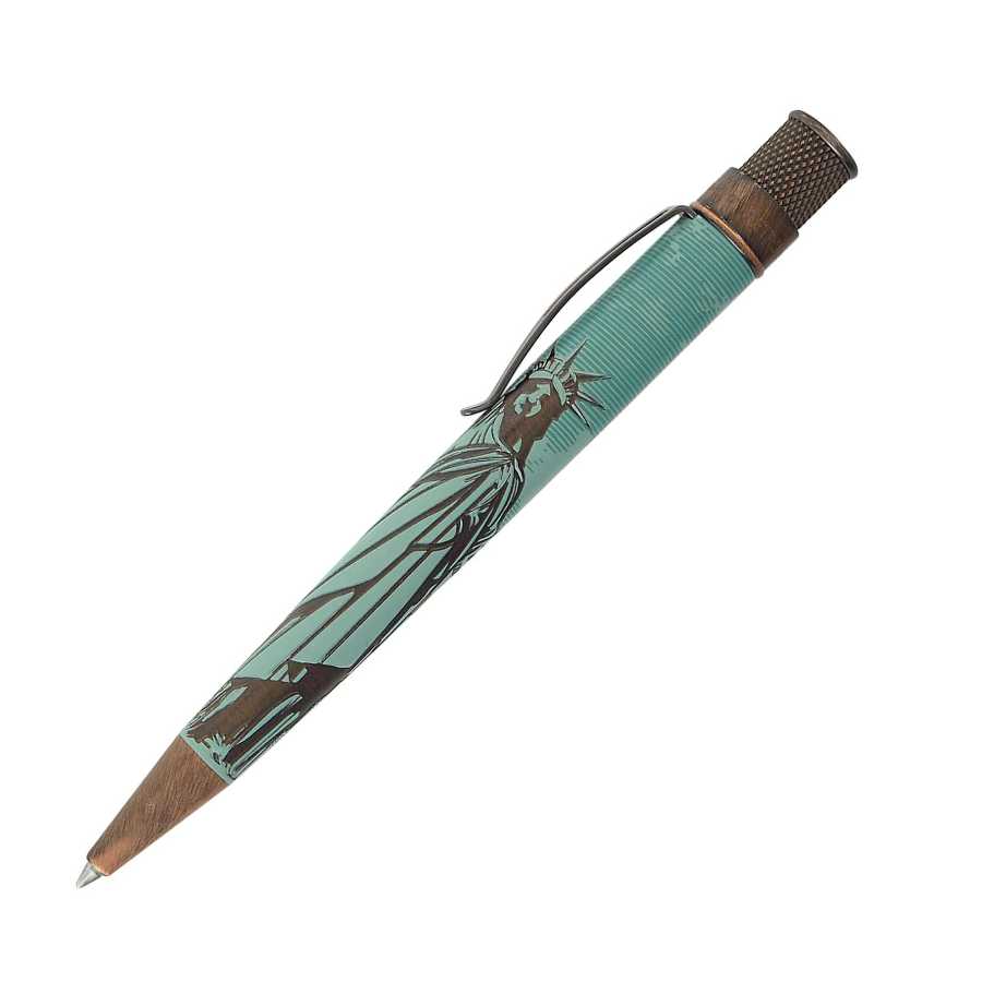 Retro 51 Tornado Vintage Metalsmith Statue of Liberty Rollerball Pen - Blesket Canada