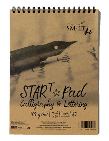 SM-LT Spiral START pad Calligraphy and Lettering, A5 dotted- Blesket Canada