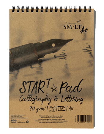 SM-LT Spiral STAR T pad Calligraphy and Lettering, A5 - Blesket Canada