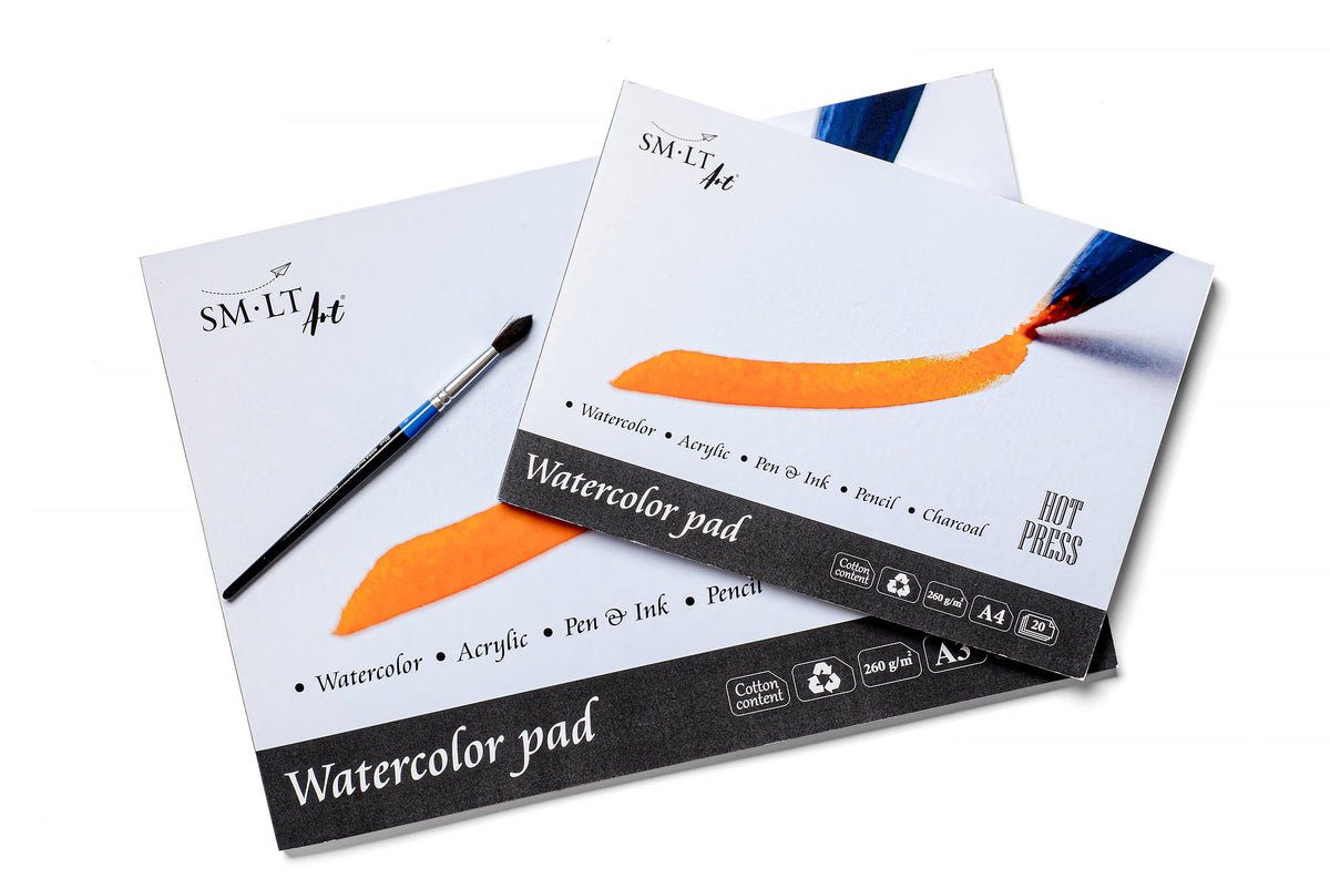 SMLT Watercolor Pad Hot Press, A3 Blesket Canada