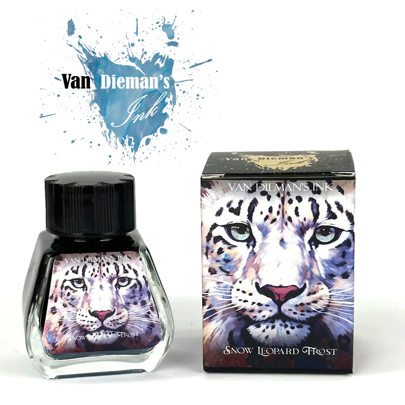 Van Dieman's Feline - Snow Leopard Frost 30ml Fountain Pen Ink (Shimmering) - Blesket Canada