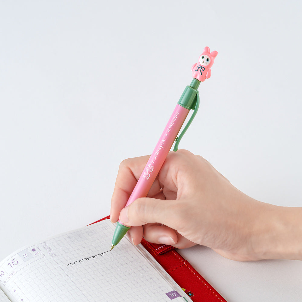 Hobonichi Yumi Kitagishi Ballpoint Pen – White Cat Bunny - Blesket Canada