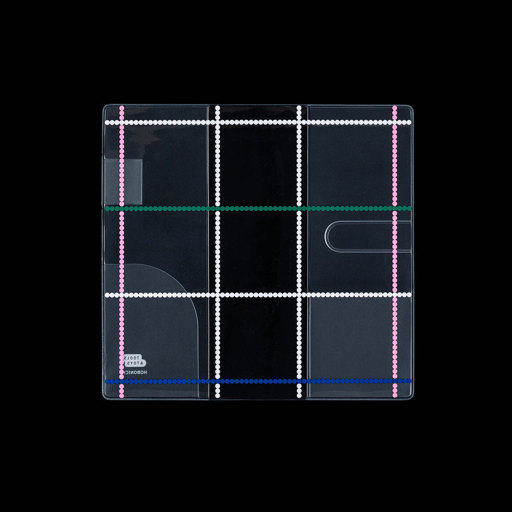 Hobonichi Yoshie Watanabe Clear Cover for Weeks – Dotted Plaid (Cover Only) - Blesket Canada