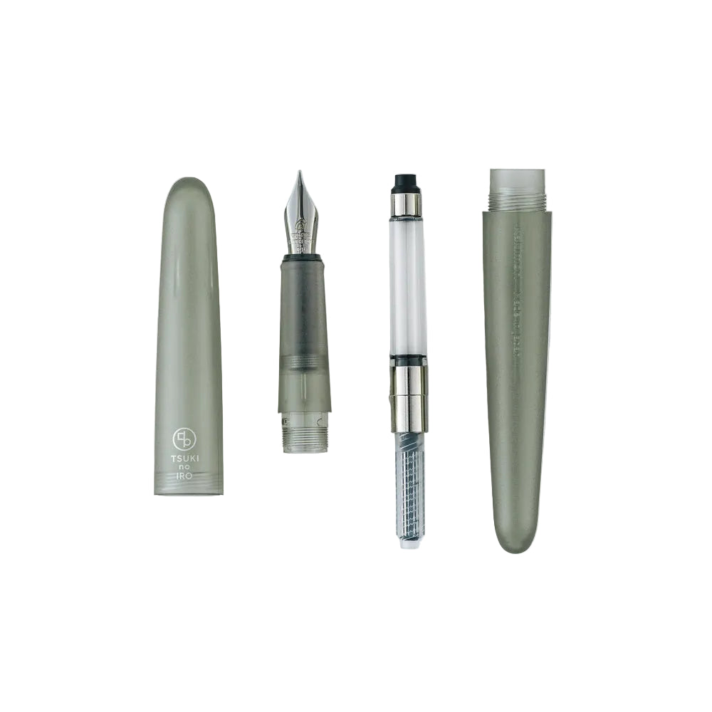 Kakimori x TSUKI no IRO Frost Fountain Pen (Extra Fine) – Hobonichi Techo Khaki Gray - Blesket Canada