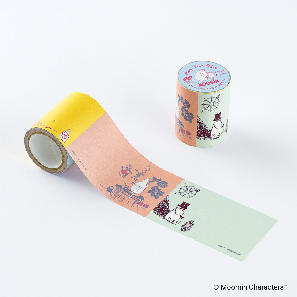 Hobonichi Moomin Sticky Note Roll – Moomin Family's Island Life - Blesket Canada