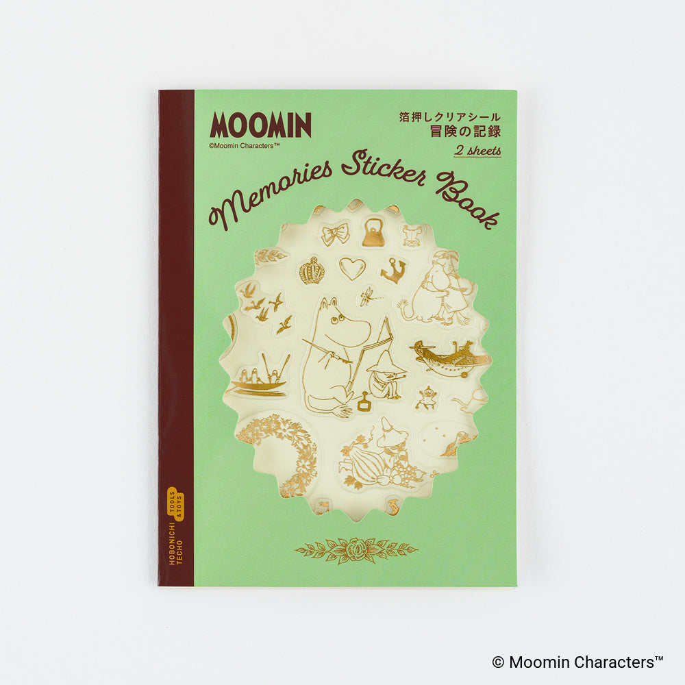 Hobonichi Moomin Foil-Stamped Clear Stickers – Adventure Log - Blesket Canada