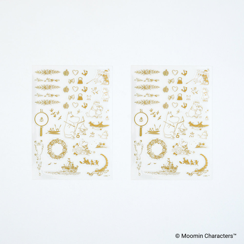 Hobonichi Moomin Foil-Stamped Clear Stickers – Adventure Log - Blesket Canada