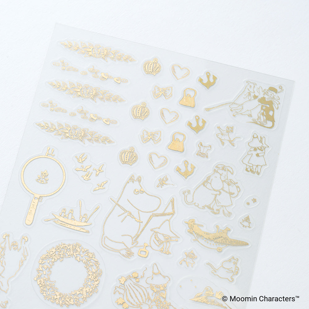 Hobonichi Moomin Foil-Stamped Clear Stickers – Adventure Log - Blesket Canada