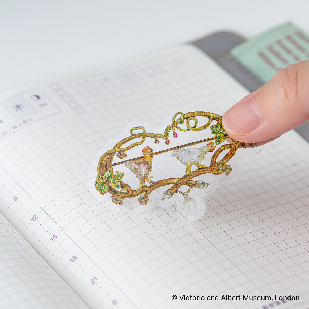 Hobonichi V&A Series – Almost Actual-Size Jewellery Stickers - Blesket Canada