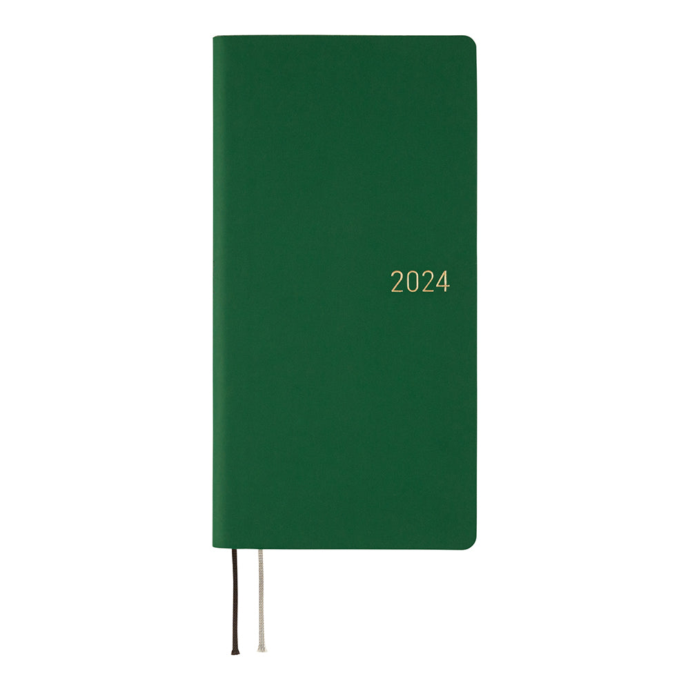 Hobonichi Techo Weeks 2024 Smooth: Forest Green (Softcover) - Blesket Canada