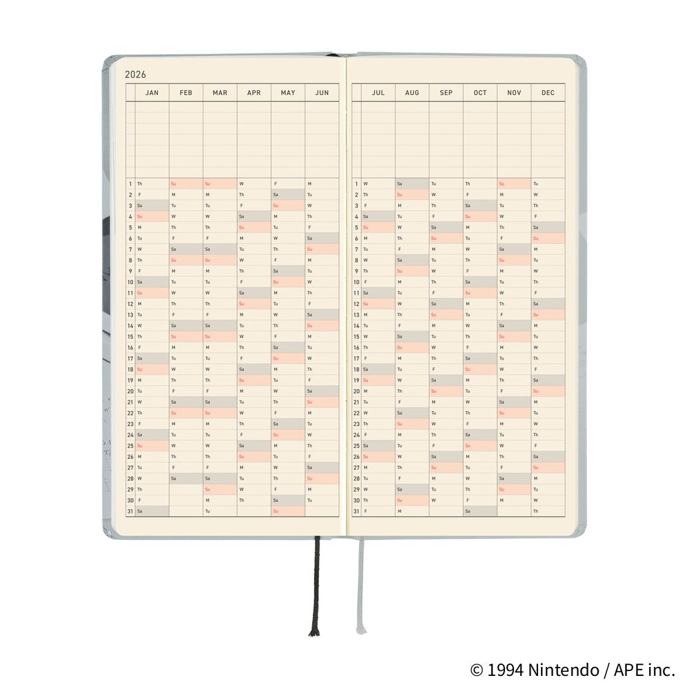 Hobonichi Techo 2026 Weeks MOTHER: The Secret of MOTHER 2 - English Tall & Slim January Start - Blesket Canada