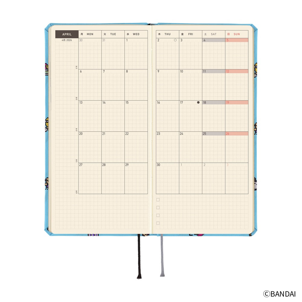 Hobonichi 2026 Tamagotchi: Our Tamagotchi Journal - Mega English Tall & Slim January Start - Blesket Canada