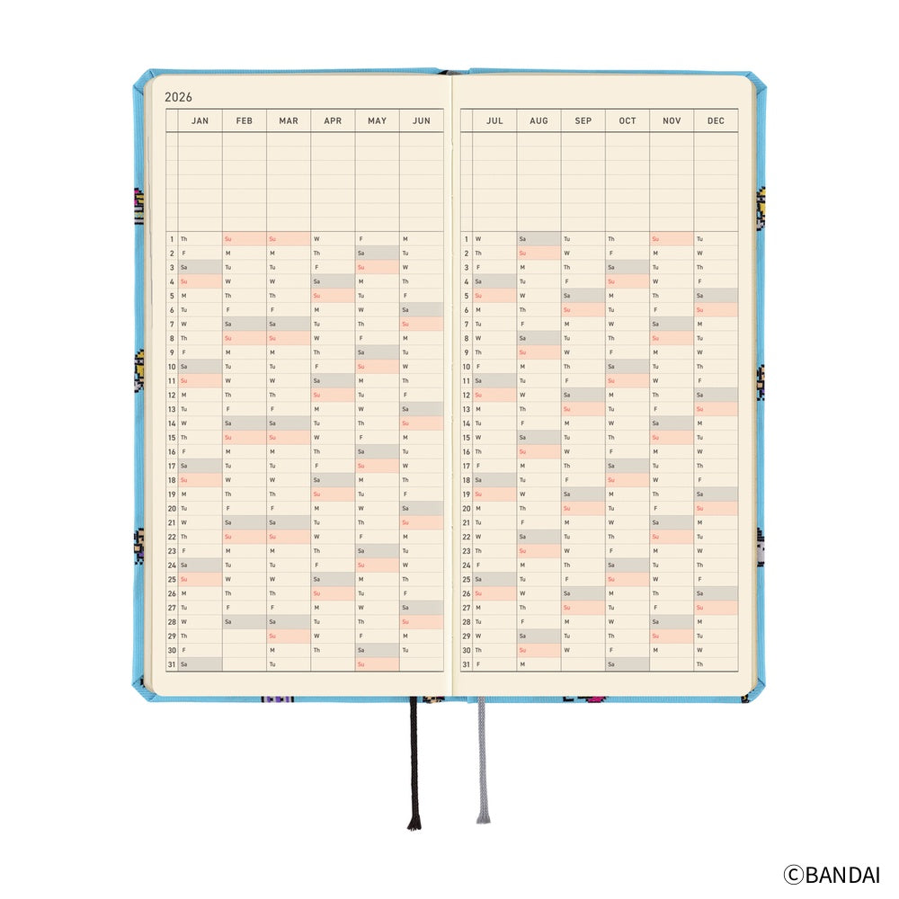 Hobonichi 2026 Tamagotchi: Our Tamagotchi Journal - Mega English Tall & Slim January Start - Blesket Canada