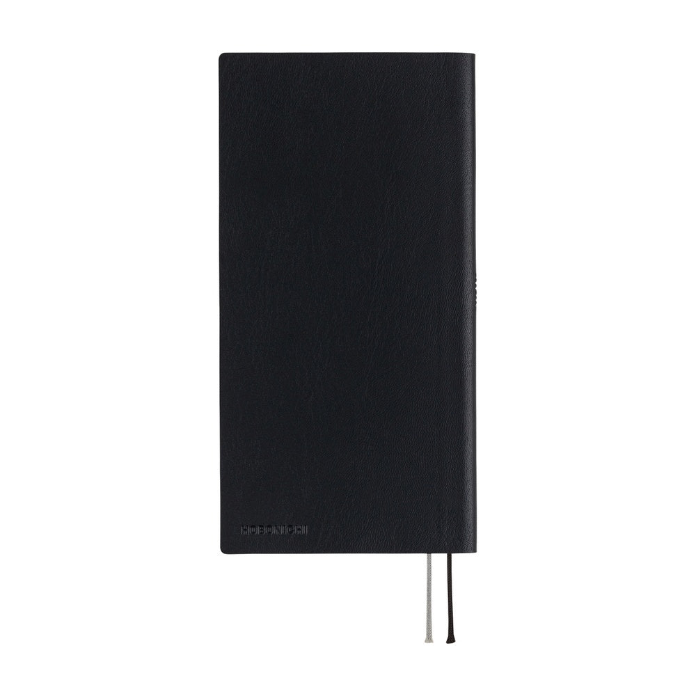 Hobonichi 2026 White Line Black Journal - English Tall & Slim January Start - Blesket Canada