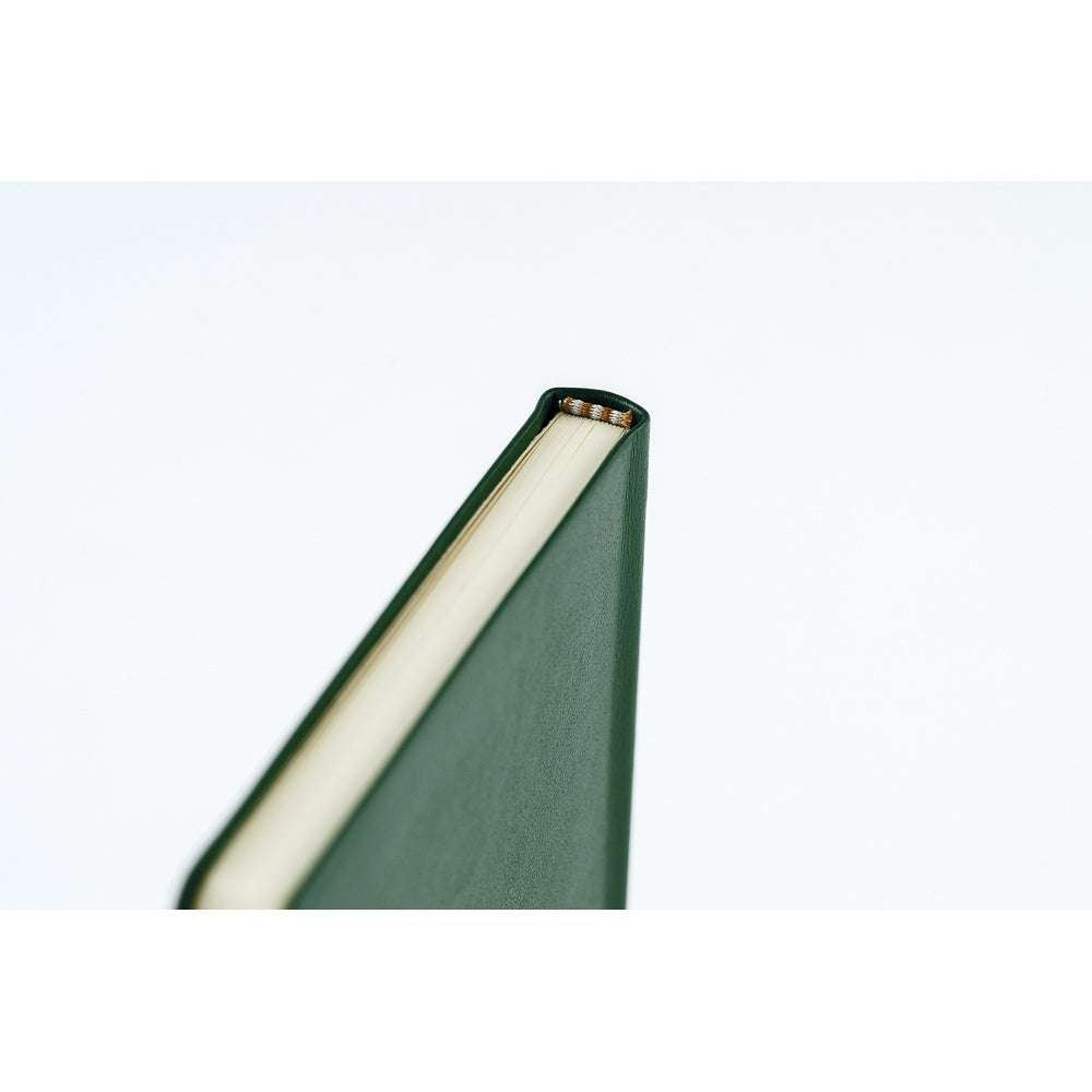 Hobonichi Techo 2027 Weeks Leather: Forest Green [ENG/Tall & Slim/Jan Start] - Blesket Canada