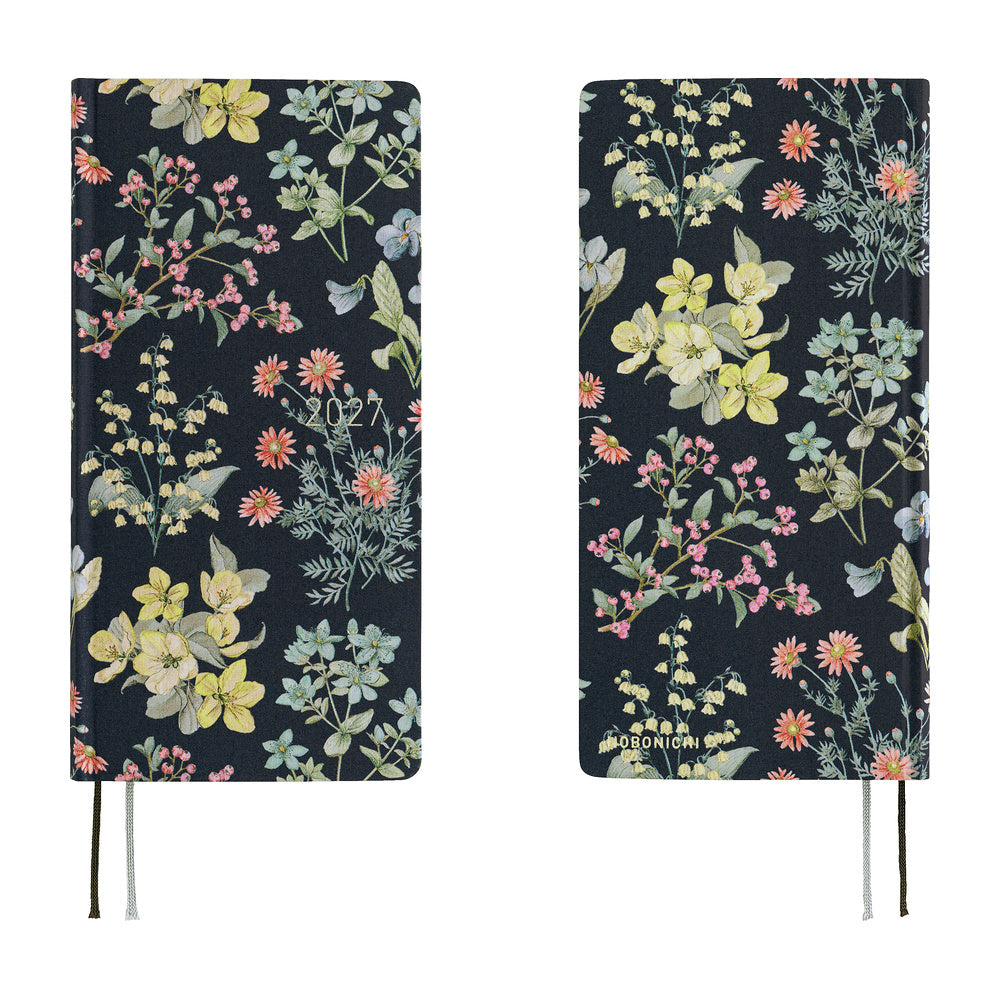 Hobonichi Techo 2027 Weeks Liberty Fabrics: Floral Remedy [ENG/Tall & Slim/Jan Start] - Blesket Canada