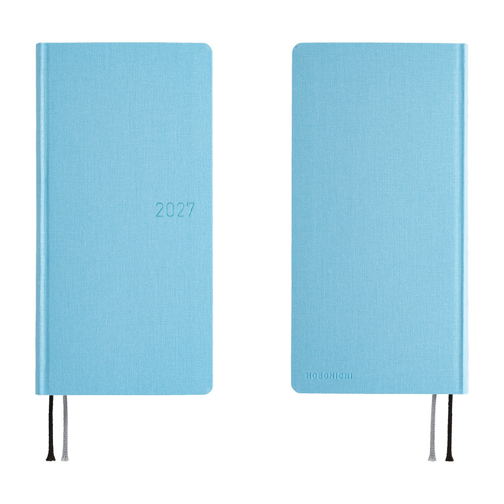 Hobonichi Techo 2027 Weeks Colors: Sea Glass [ENG/Tall & Slim MEGA/Jan Start] - Blesket Canada