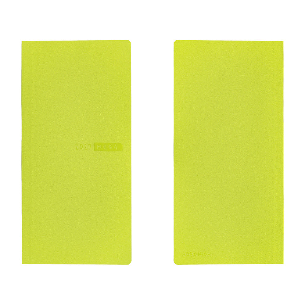 Hobonichi Techo 2027 Weeks Sneaker: Lime Green [ENG/Tall & Slim MEGA/Jan Start] - Blesket Canada
