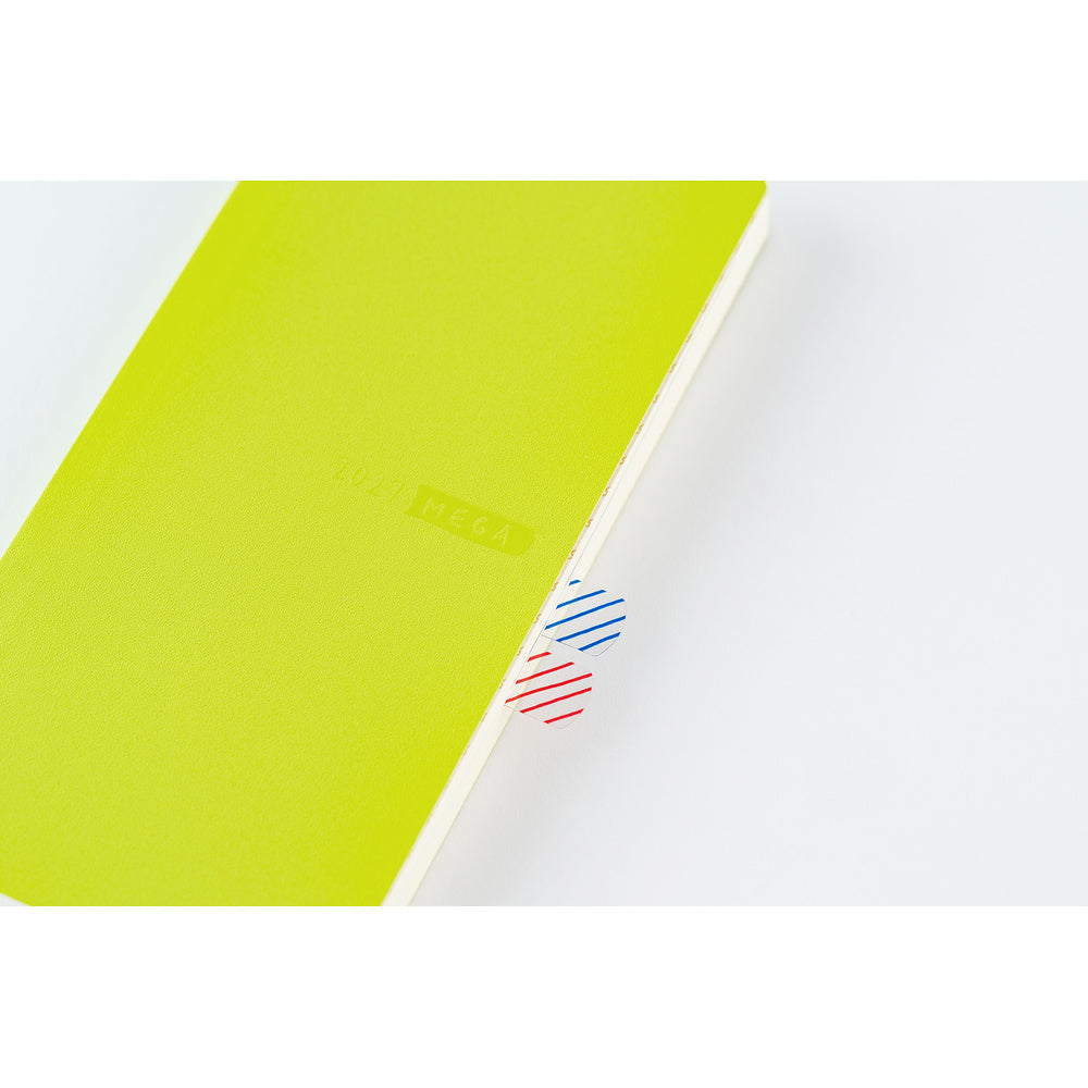 Hobonichi Techo 2027 Weeks Sneaker: Lime Green [ENG/Tall & Slim MEGA/Jan Start] - Blesket Canada