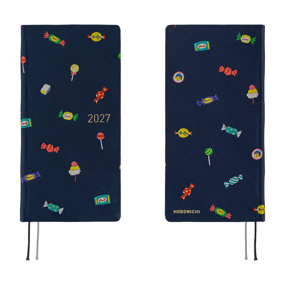 Hobonichi Techo 2027 Weeks Bow & Tie: Candy Dream [ENG/Tall & Slim MEGA/Jan Start] - Blesket Canada
