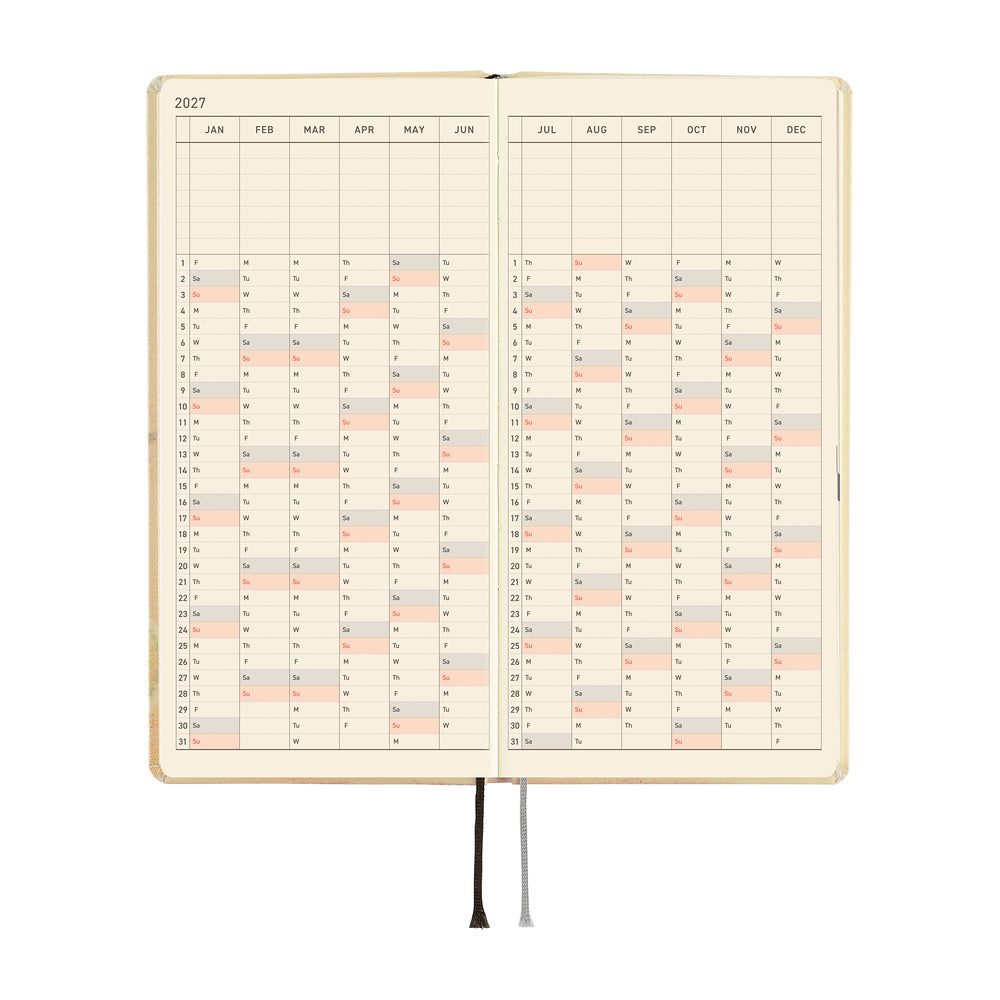 Hobonichi Techo 2027 Weeks Akiko Miyakoshi: Once, in Spring [ENG/Tall & Slim/Jan Start] - Blesket Canada