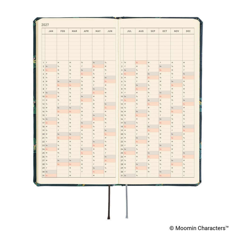 Hobonichi Techo 2027 Weeks Moomin: A Day in the Life of Snufkin [ENG/Tall & Slim/Jan Start] - Blesket Canada