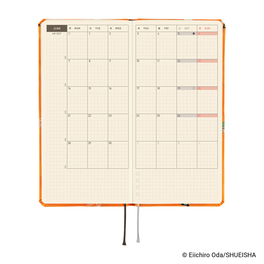 Hobonichi Techo 2027 Weeks ONE PIECE Magazine – Very Very Merry! [ENG/Tall & Slim/Jan Start] - Blesket Canada