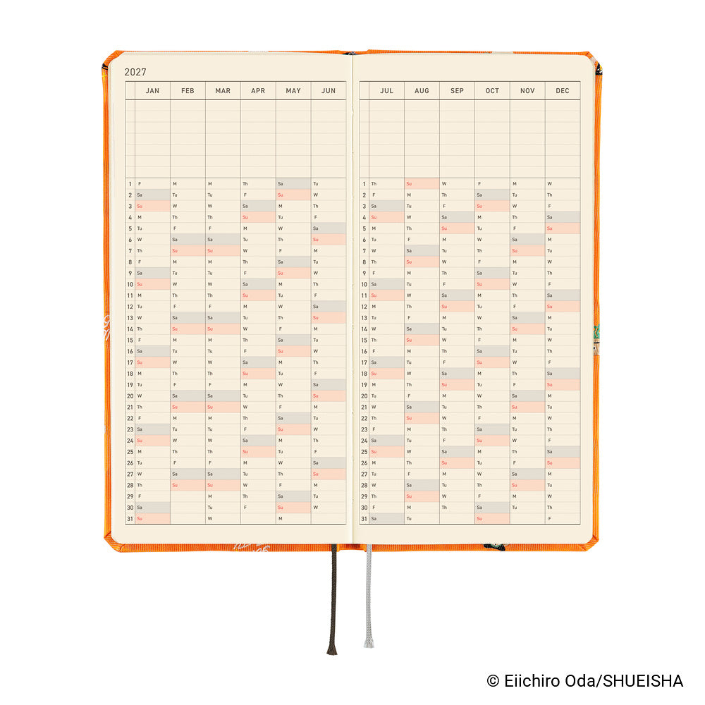 Hobonichi Techo 2027 Weeks ONE PIECE Magazine – Very Very Merry! [ENG/Tall & Slim/Jan Start] - Blesket Canada