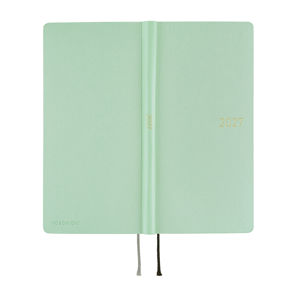 Hobonichi Techo 2027 Weeks Paper Series: Frosty Jade [ENG/Tall & Slim/Jan Start] - Blesket Canada