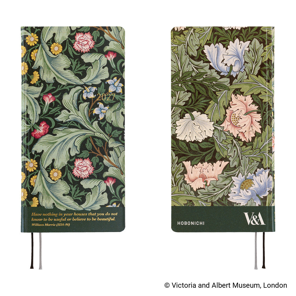 Hobonichi Techo 2027 Weeks V&A Series: Leicester [ENG/Tall & Slim/Jan Start] Planner - Blesket Canada