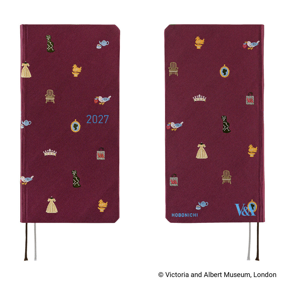 Hobonichi Techo 2027 Weeks V&A Series: Welcome to the V&A [ENG/Tall & Slim/Jan Start] - Blesket Canada